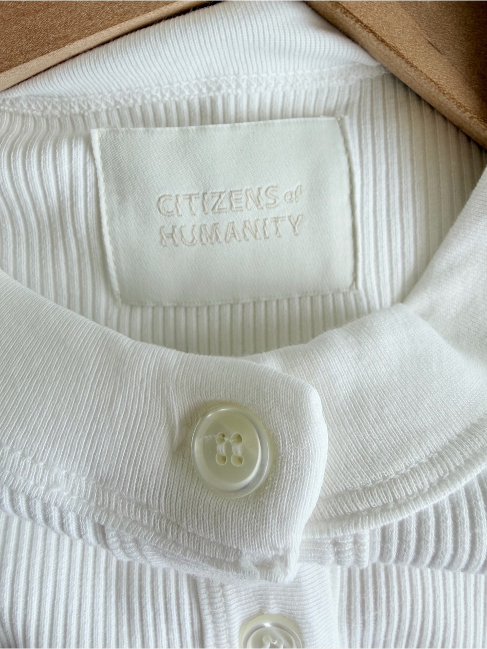 Citizens Of Humanity Nali Short Sleeve Henley
In White - Picture 8 of 10